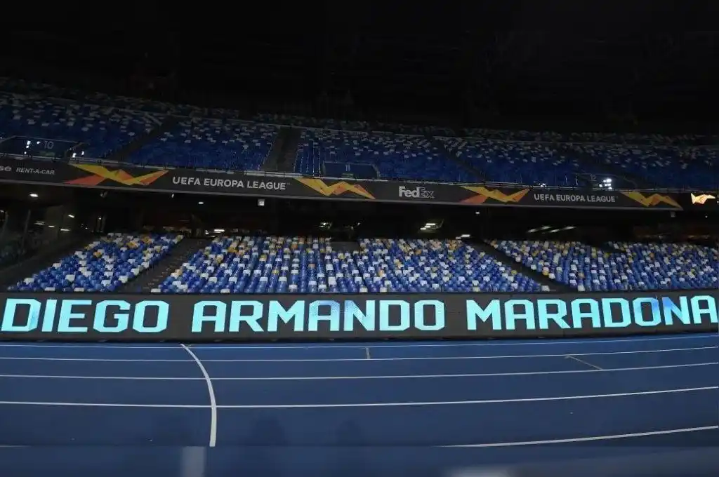 Napoli debuta este jueves en el estadio Diego Armando Maradona