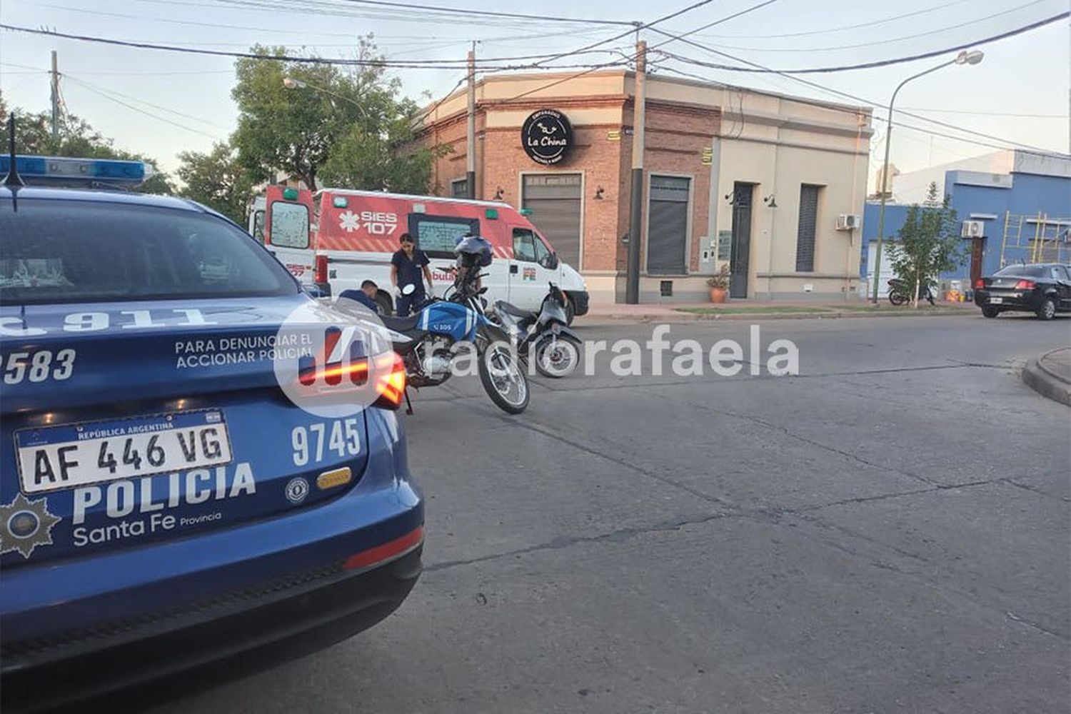 Accidente de transito: un menor involucrado