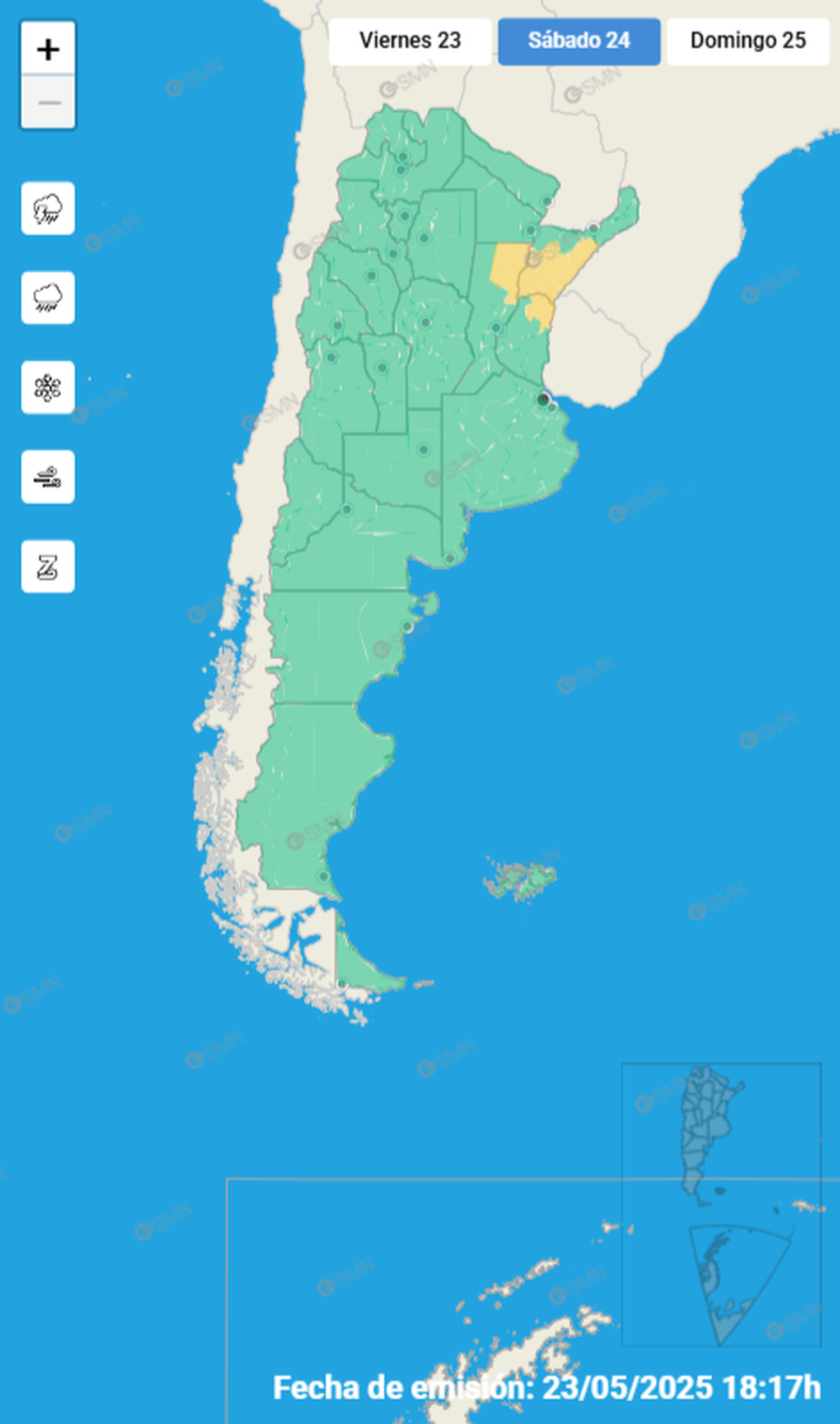 mapa smn