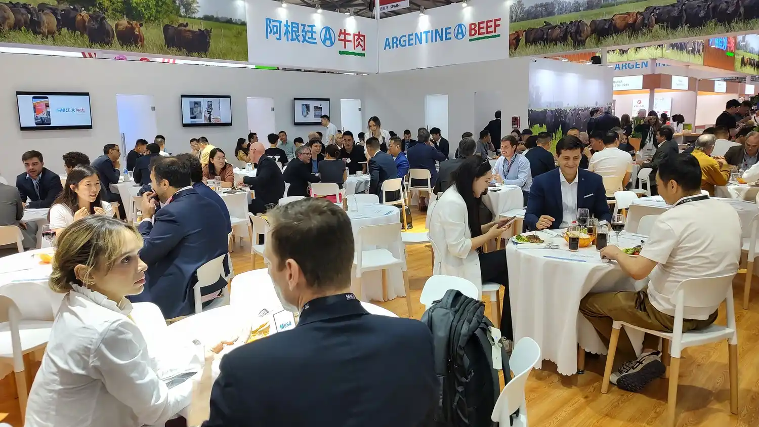 El stand del IPCVA en China fue el mayor de su historia.