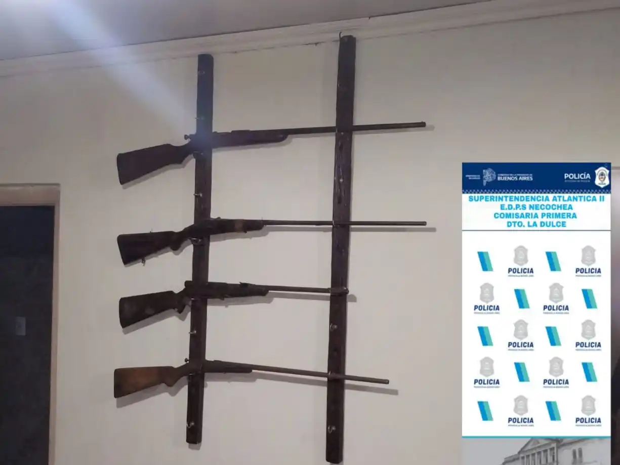 En poder. Del sospechoso, encontraron las armas largas en Santamarina