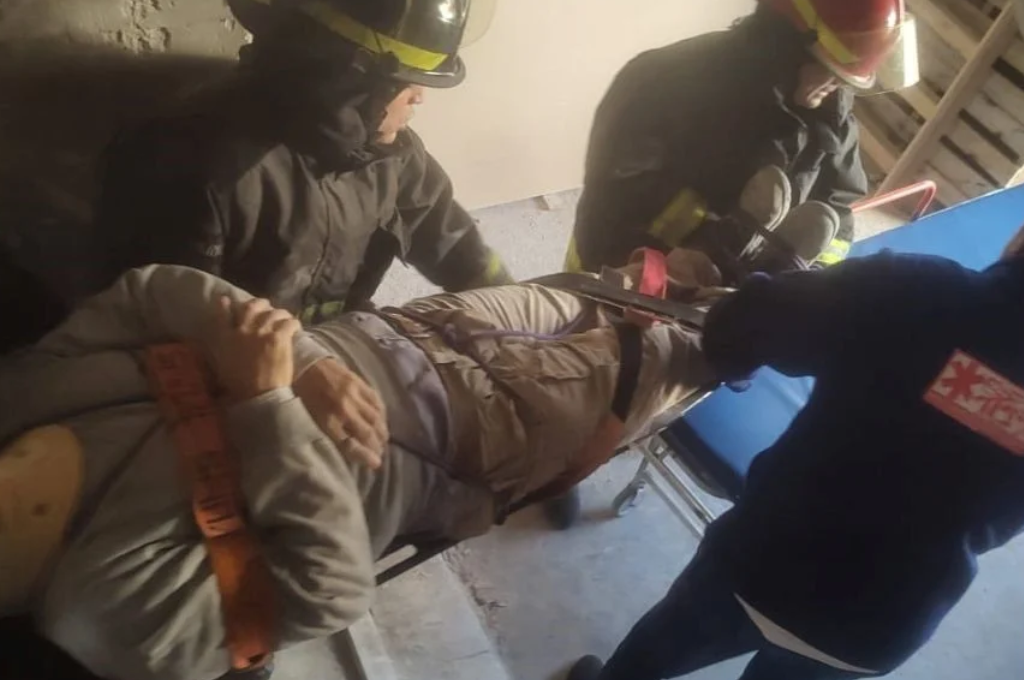 El hombre quedó tendido en el lugar, sin la posibilidad de movilizarse