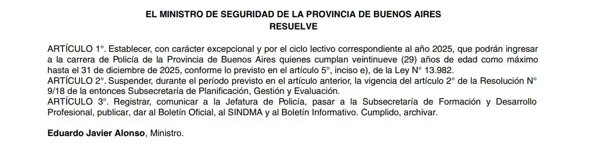 resolución policía