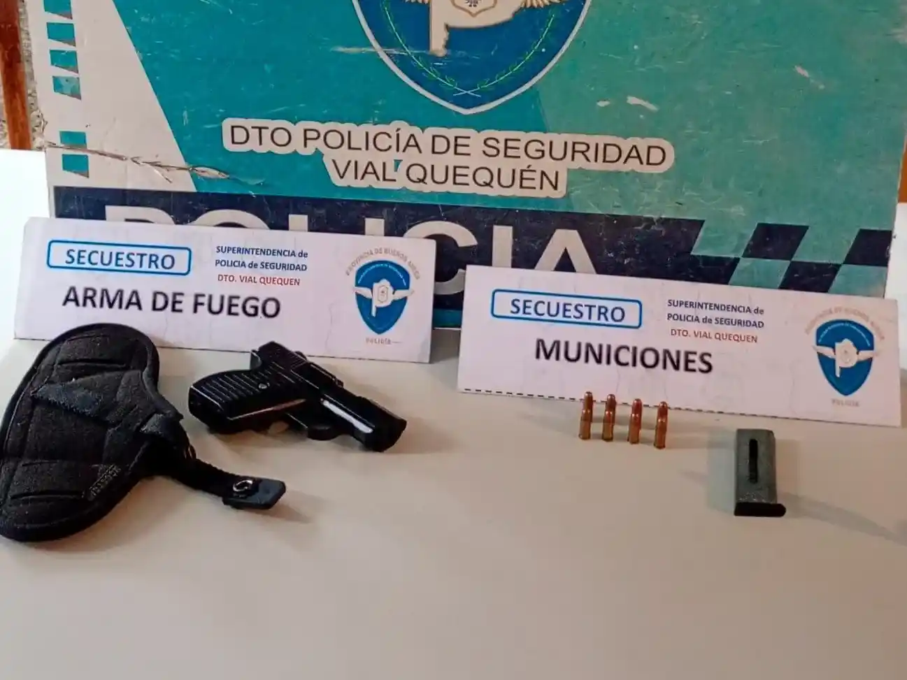 Por segunda vez en 15 días, hallan un arma de fuego durante una inspección vehicular en la Ruta 88