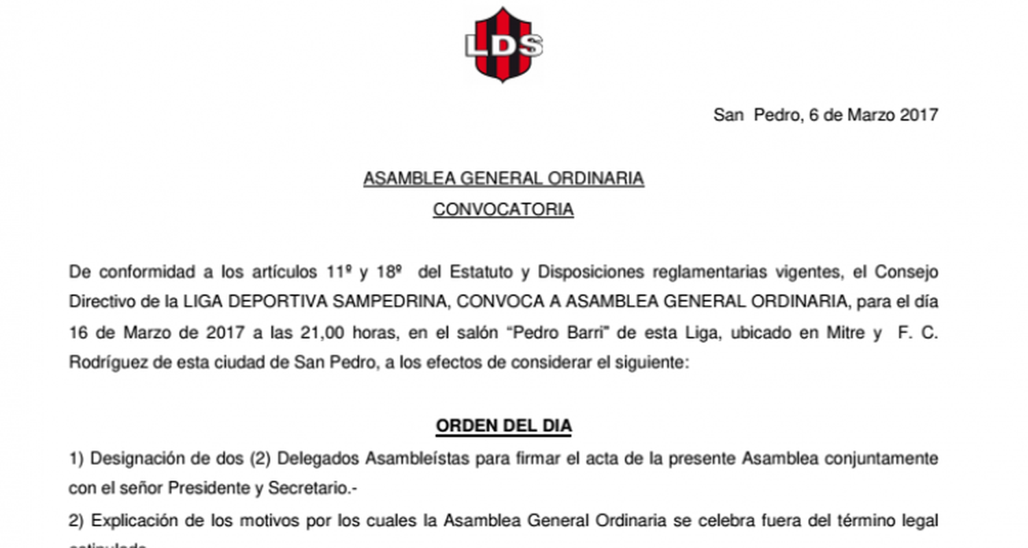 Jueves de Asamblea en la LDS