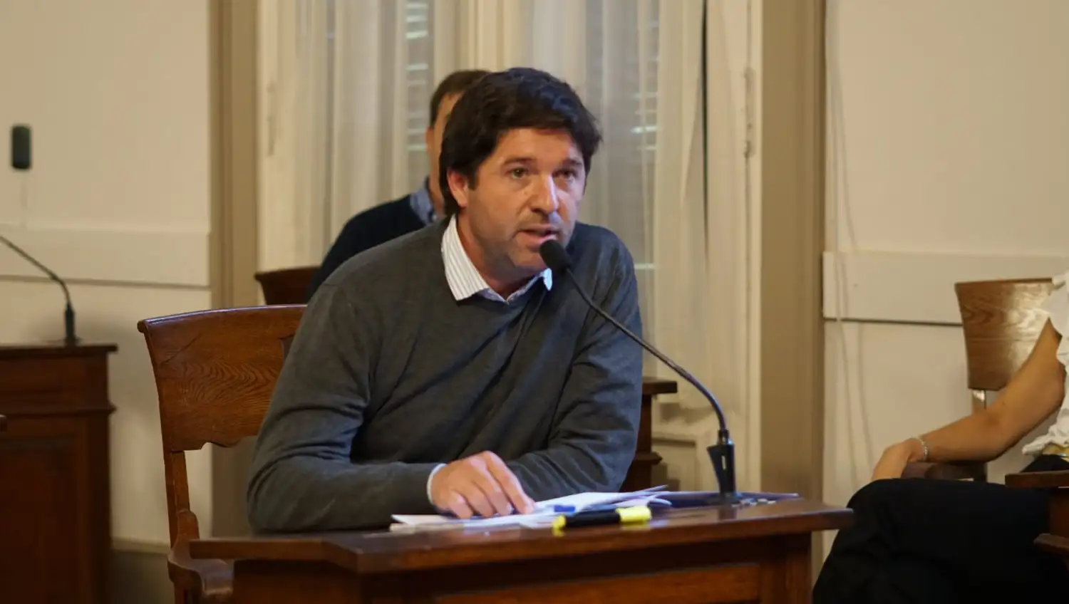 El concejal de Fuerza Patria, Federico Martínez.