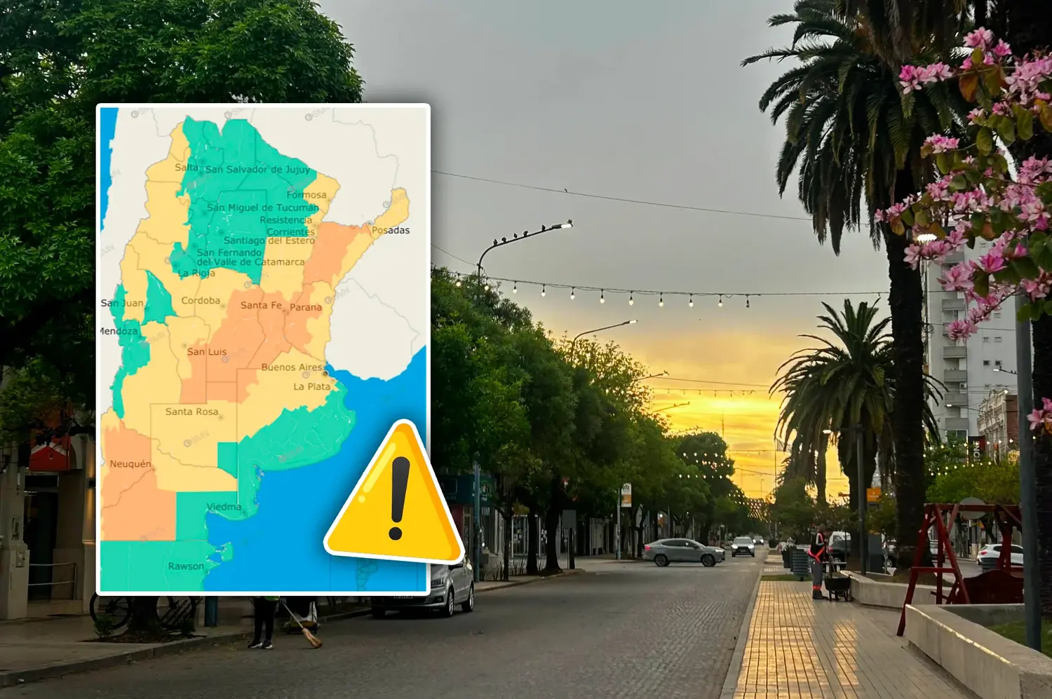 Renovaron el alerta naranja por tormentas fuertes en Rafaela: cuándo llegarían las lluvias