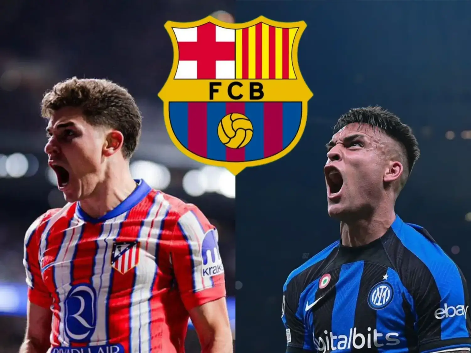 Lautaro Martínez aparece como alternativa del Barcelona ante la dificultad por Julián Álvarez