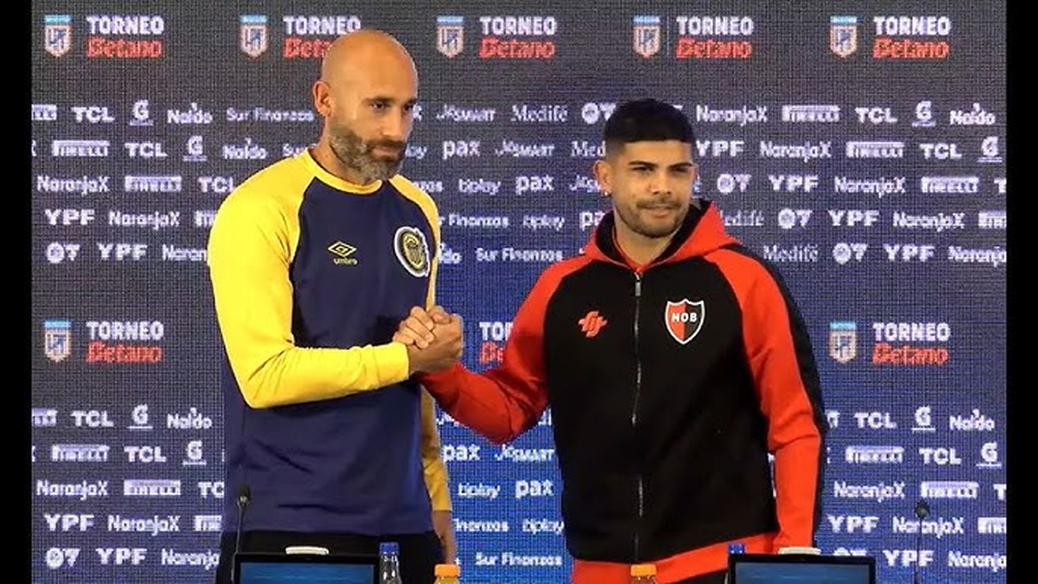 Banega y Quintana, en la previa del Clásico rosarino: "Esperemos que sea un partido de paz"