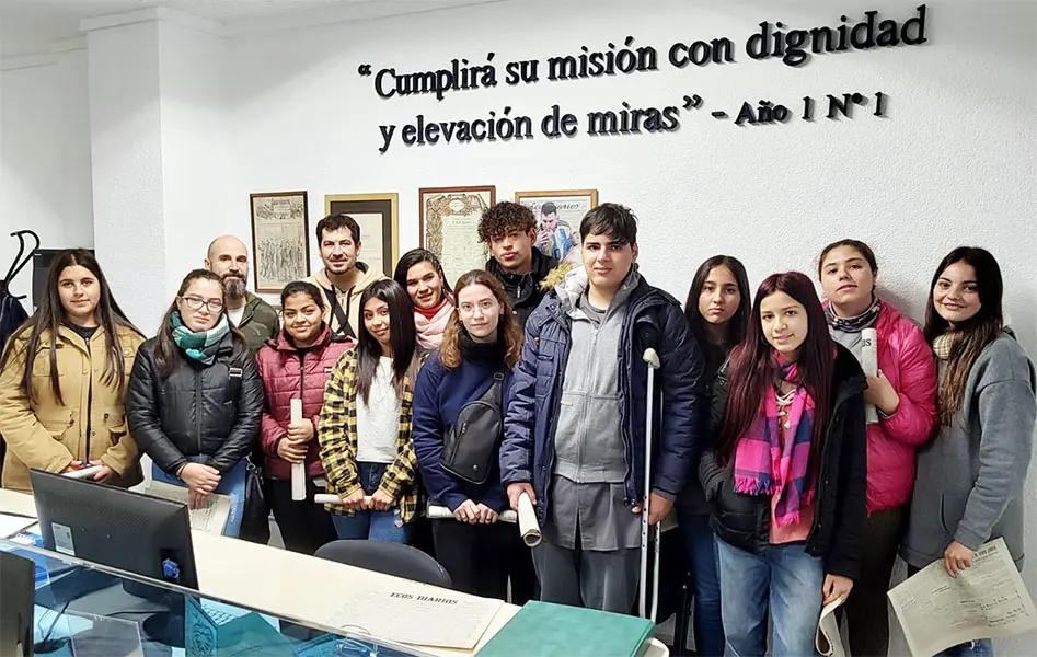 Visita de estudiantes de Lobería