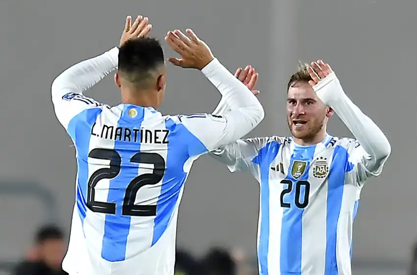 Mac Allister abrió la goleada para Argentina sobre Chile.