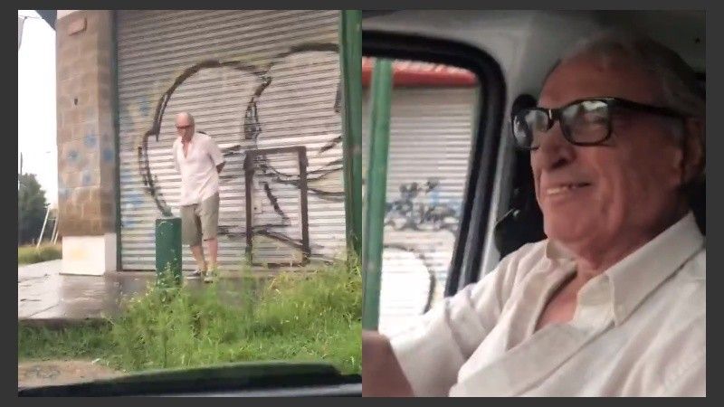 El piloto y su abuelo, el "Vasco".
