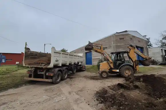 Arrancó la obra del nuevo acceso a la ruta A012 en Roldán