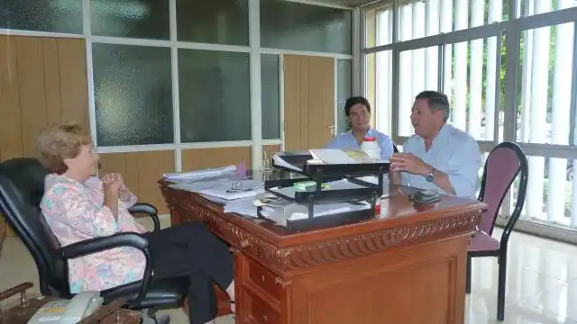 La intendenta de Galarza se reunió con De Angeli