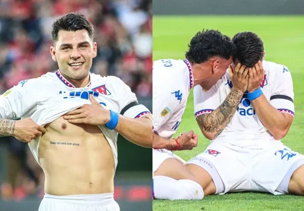 Nacho Russo quebrado en llanto durante el minuto de silencio por su papá Miguel.