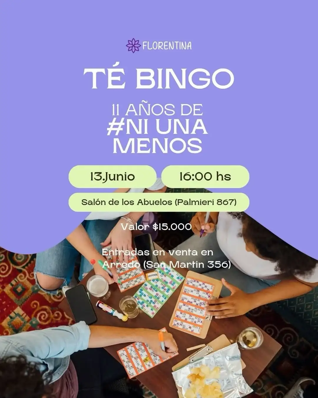 Soledad Comini - referente de la Asociación Civil Florentina en Rafaela | Florentina está organizando un tébingo por el día de la mujer