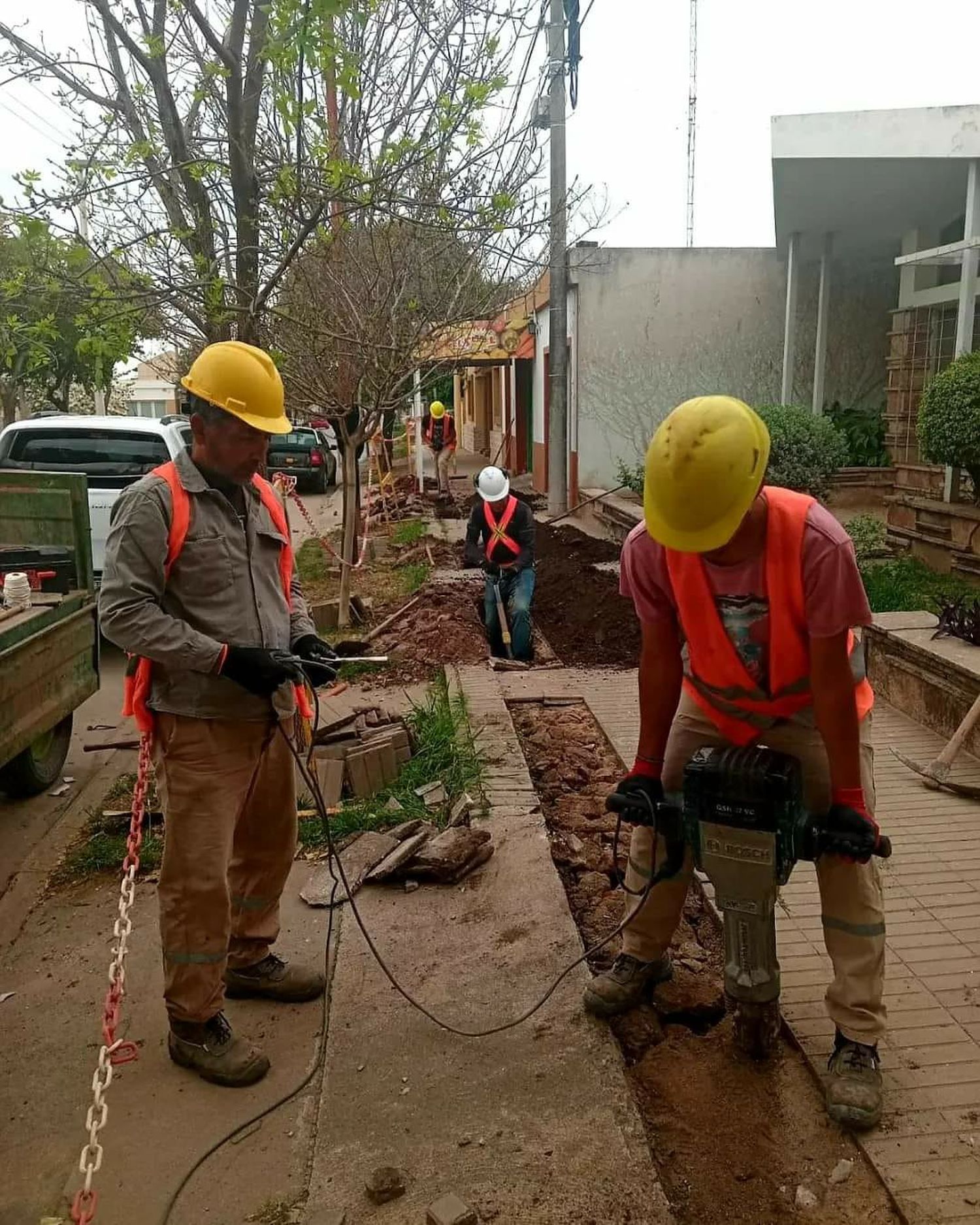 La quinta etapa contempla la colocación de 7.800 metros de cañería