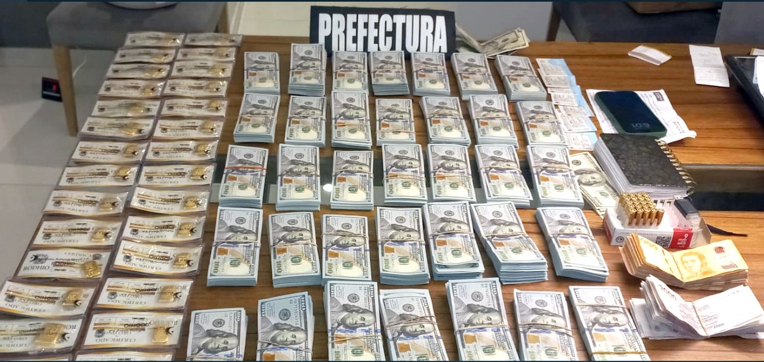 Total. De 545.000 dólares y algunos euros, se secuestraron en los operativos del año anterior