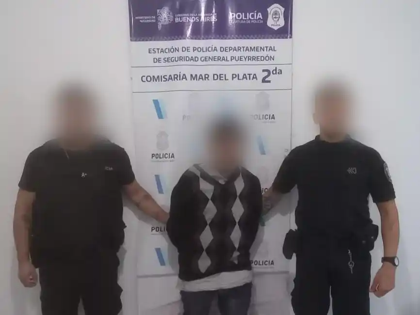 El aprehendido forzó la persiana metálica y rompió el vidrio de la puerta.