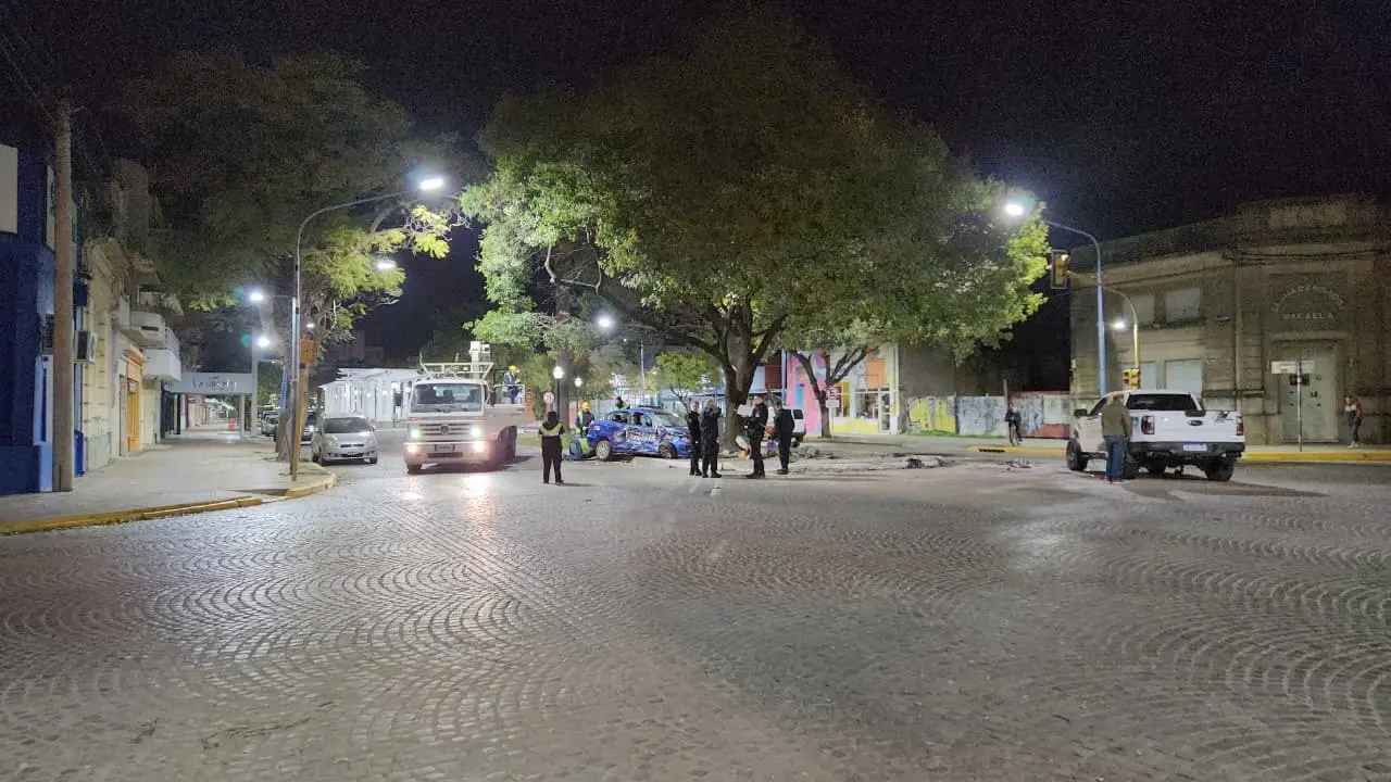 Imagen del siniestro en la madrugada