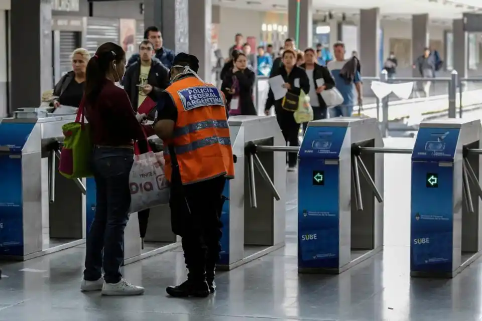 Controles a la circulación: 2500 efectivos de las fuerzas federales para las 7 líneas ferroviarias del AMBA