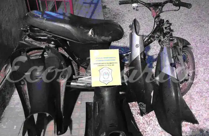 Recuperan moto robada en planta de acopio de cereales