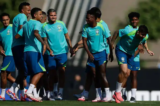 La última práctica del seleccionado brasileño.