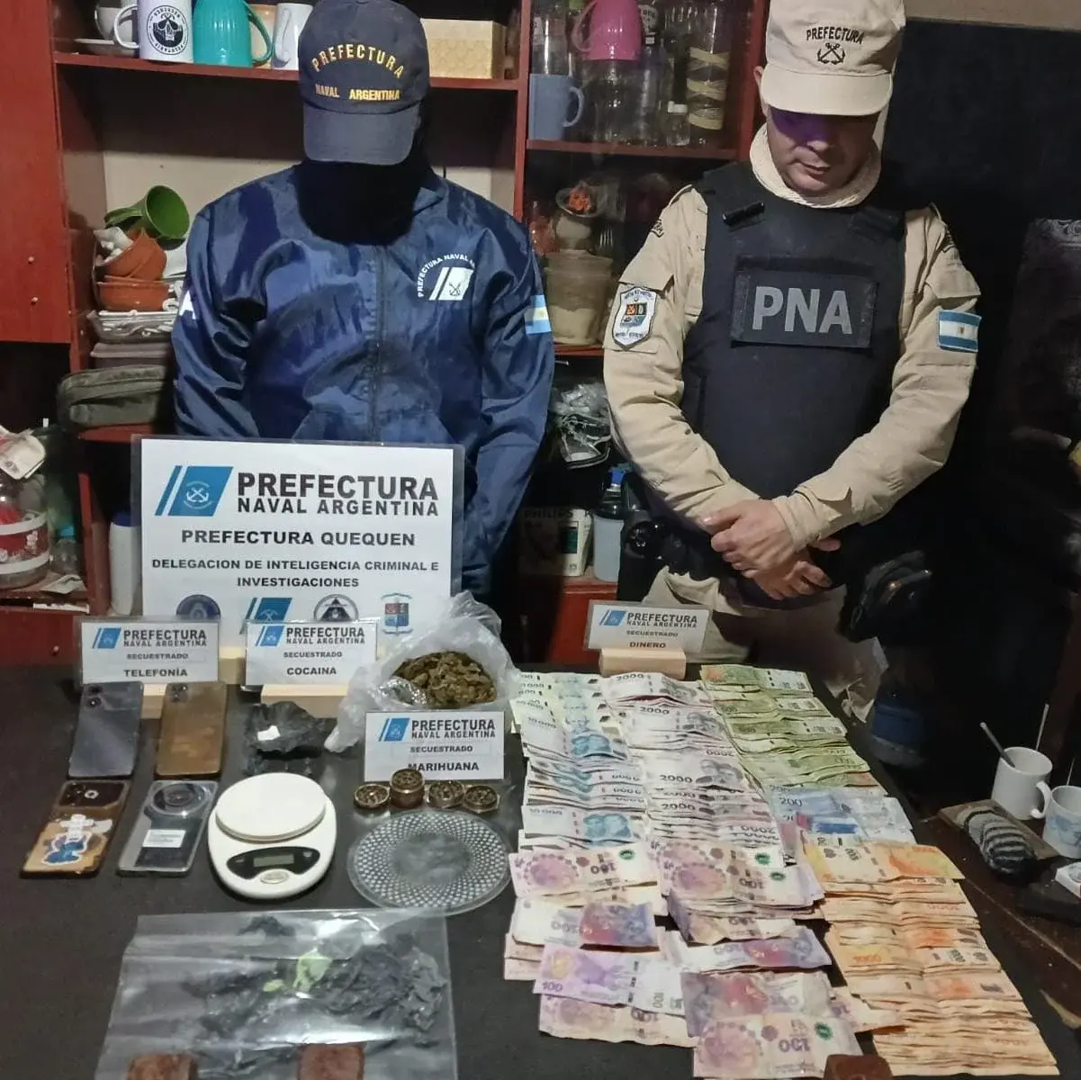 Luego del secuestro de drogas de una casa del barrio Banco Provincia, un sujeto permanece detenido