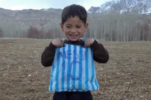 Messi cumplió el sueño del niño afgano