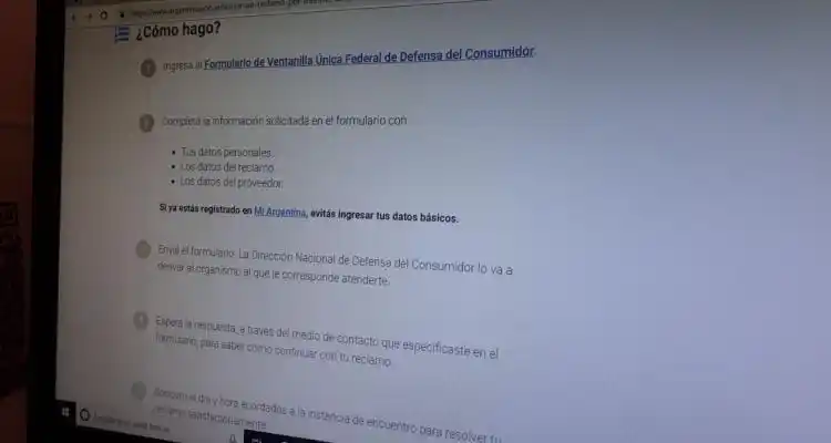 Cómo se hace un reclamo on line en Defensa al Consumidor
