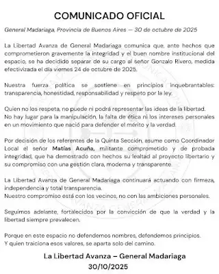 comunicado