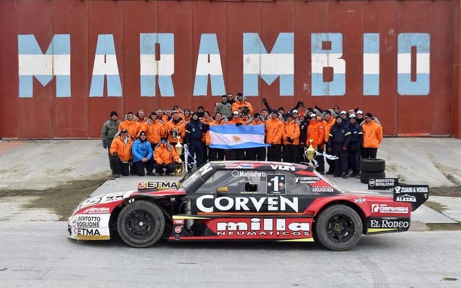 El Torino del Maquin Parts llegó a la Base Marambio