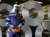 La producción de acero creció 5,6 puntos en febrero, pero cayó un 2,2% interanual