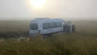 La combi transportaba un total de 16 ocupantes. Gentileza: La Nueva Verdad de Rauch.