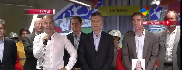 Macri y Larreta inauguraron dos estaciones de Subte de la Línea H