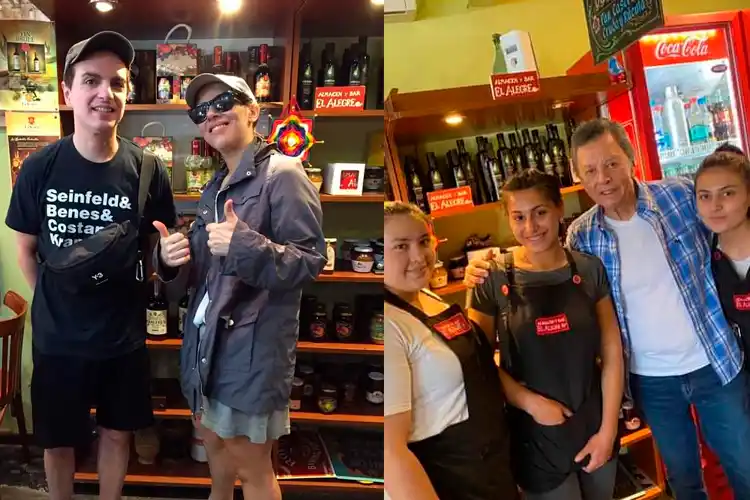 Miranda y Palito Ortega pasaron por el parador El Alegre