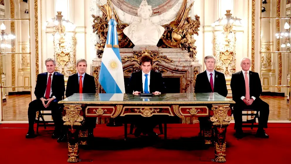 Milei y su gabinete