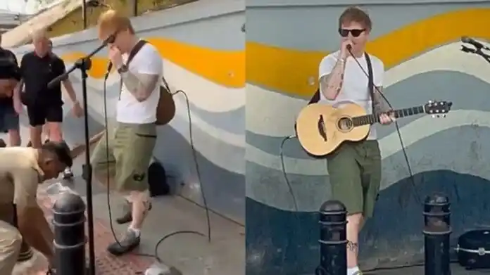 LO REBOTARON FEO: Suspenden concierto callejero de Ed Sheeran en India (+Video)