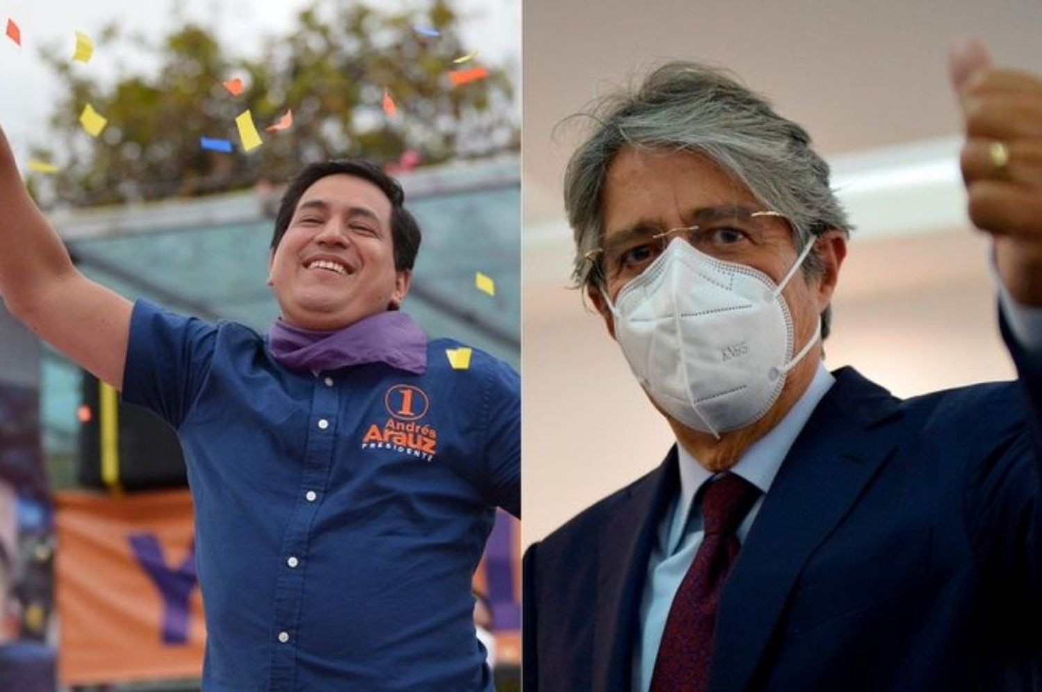 Elecciones en Ecuador: Andrés Arauz y Guillermo Lasso cerraron sus campañas