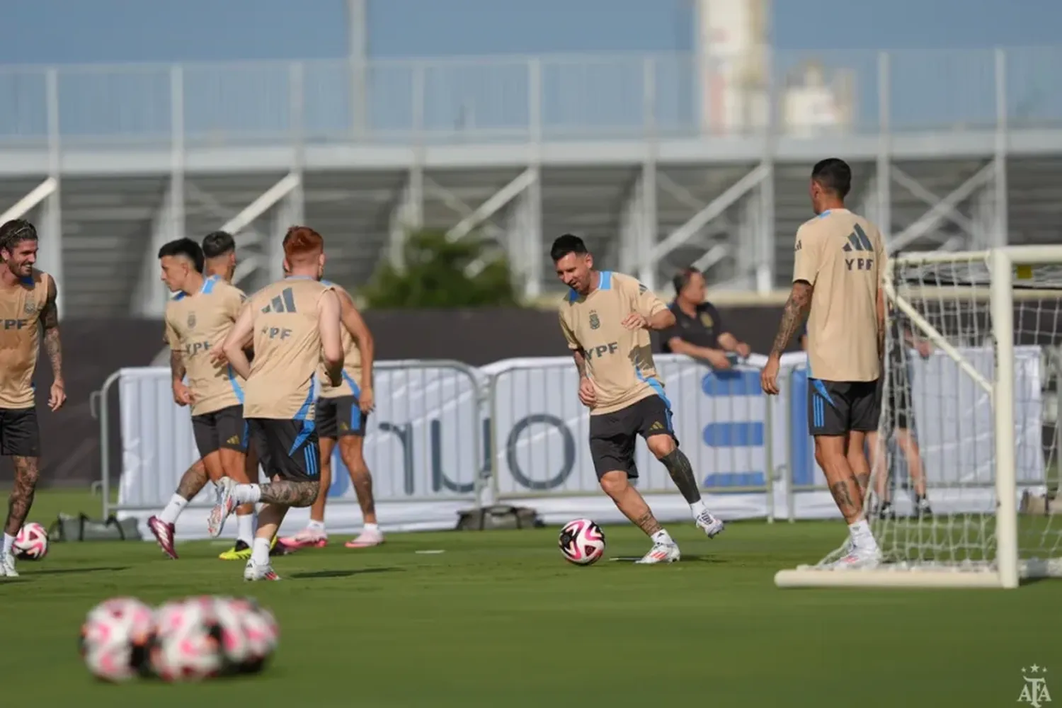 Nuevo entrenamiento para la Selección Argentina en Miami