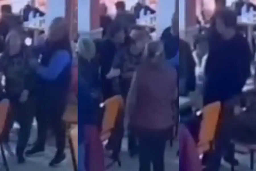 VIDEO | Un mozo le salvó la vida a una turista que se ahogó con comida en Córdoba