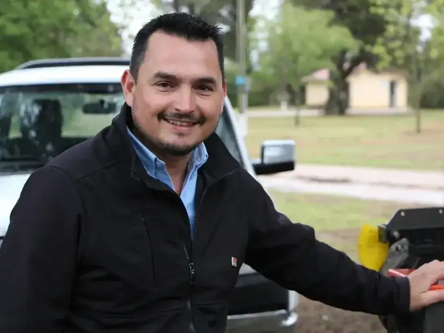 Ingeniero agrónomo Sebastián Muñoz, jefe de la agencia del INTA Río Cuarto