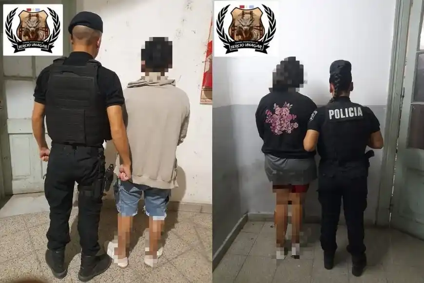 Los agentes procedieron a la aprehensión de ambas personas