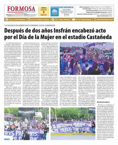 Tapa y Contratapa 9 de marzo de 2022