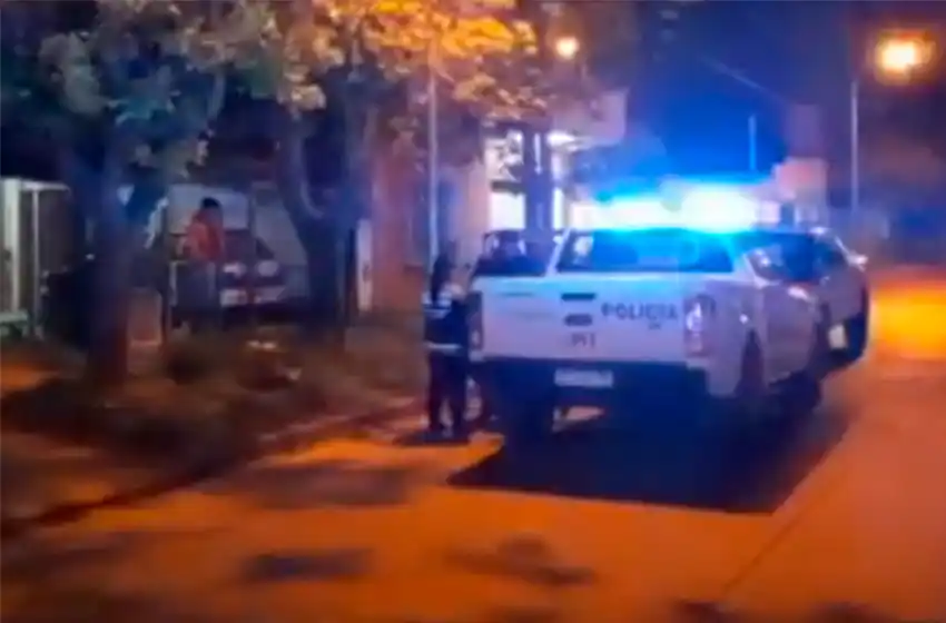 Los ven por las cámaras, llaman a la policía y atrapan a dos malvivientes que robaban un auto