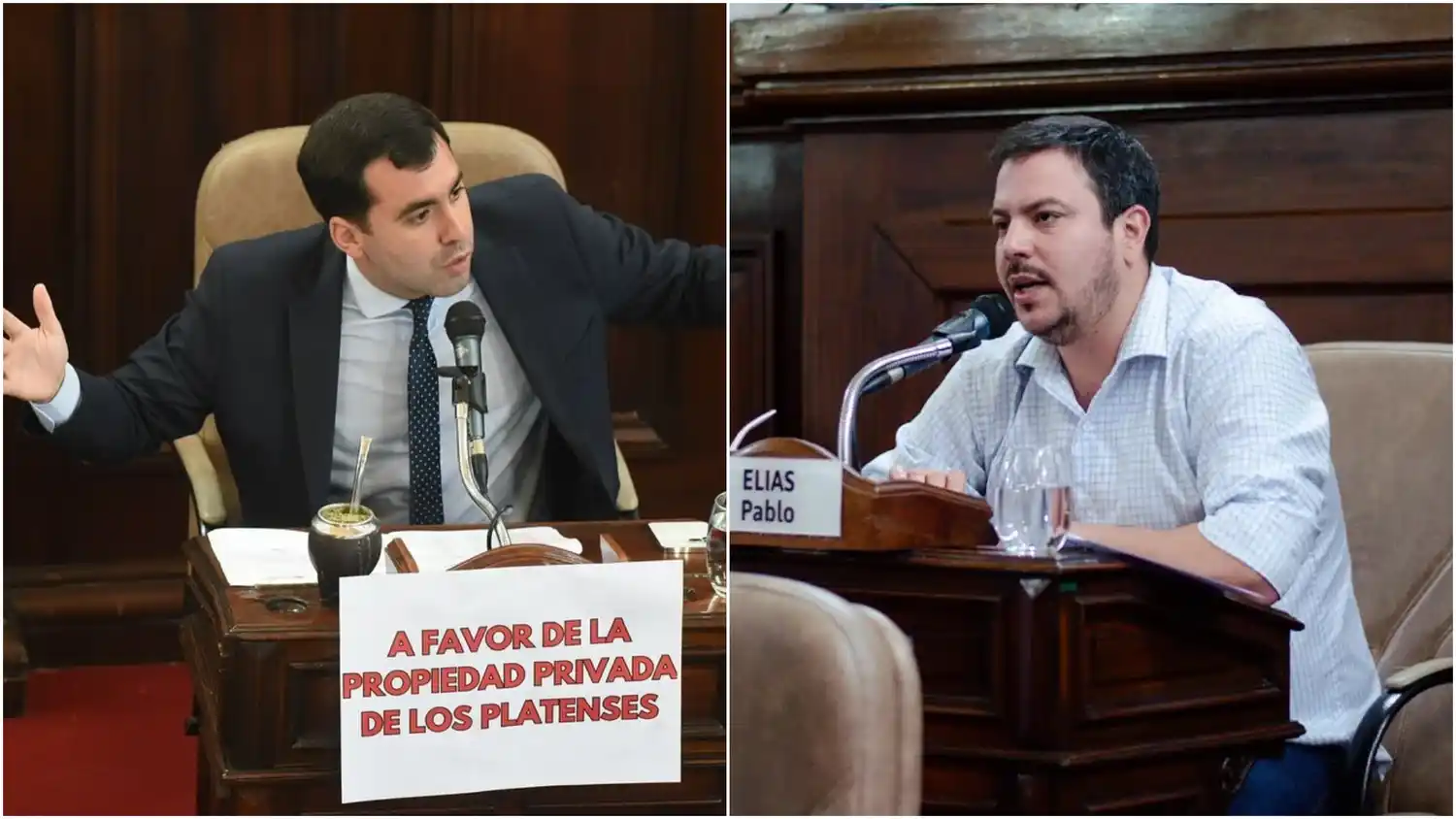Morzone y Elías se cruzaron en el recinto.