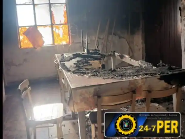 Investigan daños en un salón contiguo a una capilla en General Alvear