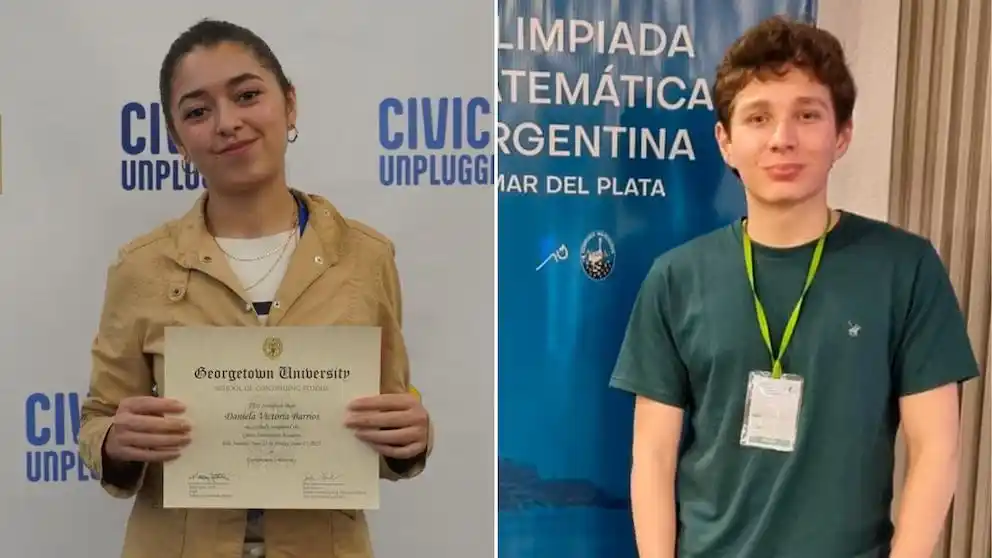 Daniela Barrios, alumna del Instituto Adventista de Corrientes, y Gastón Diaz, alumno del Instituto Santa Faz de Lanús, están nominados al Global Student Prize 2025.
