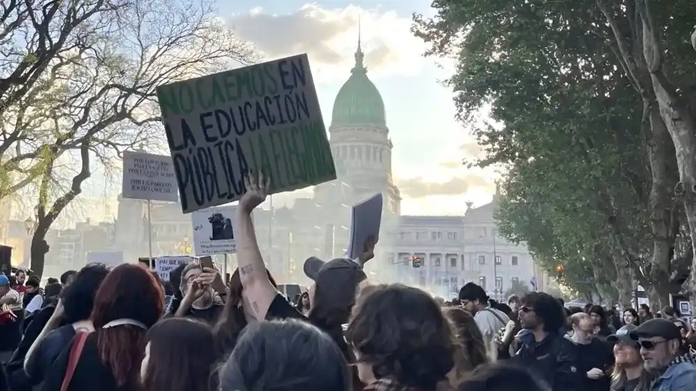 La marcha universitaria.