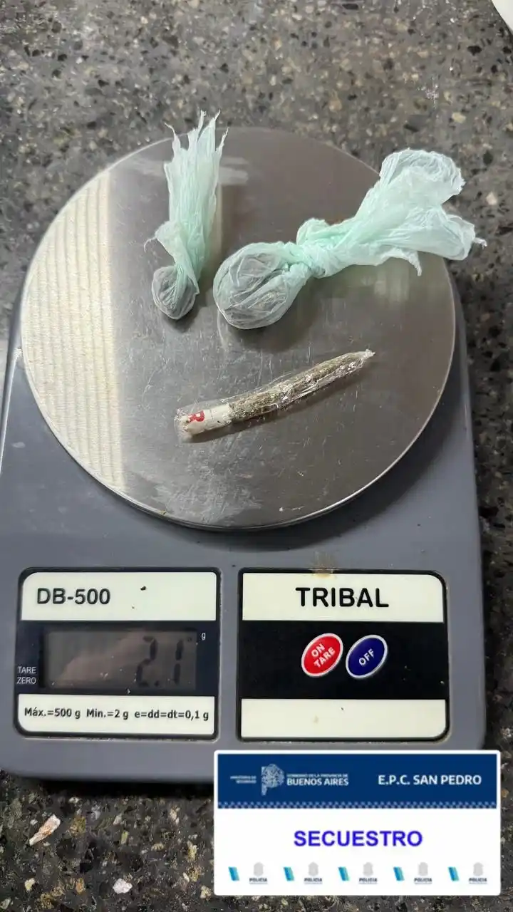 aprehendido con droga - 2